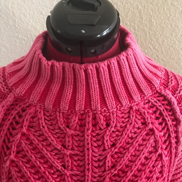 Free People Textured Knit Sweetheart Sweater in Pink Size Medium - Picture 7 of 9